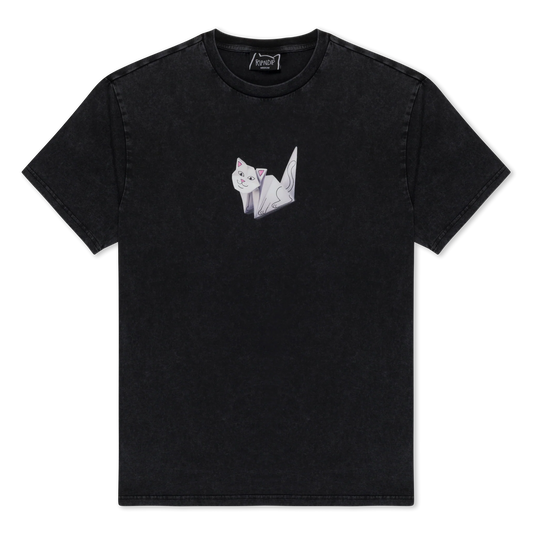 Rip N Dip Origami Tee Black Vintage Wash