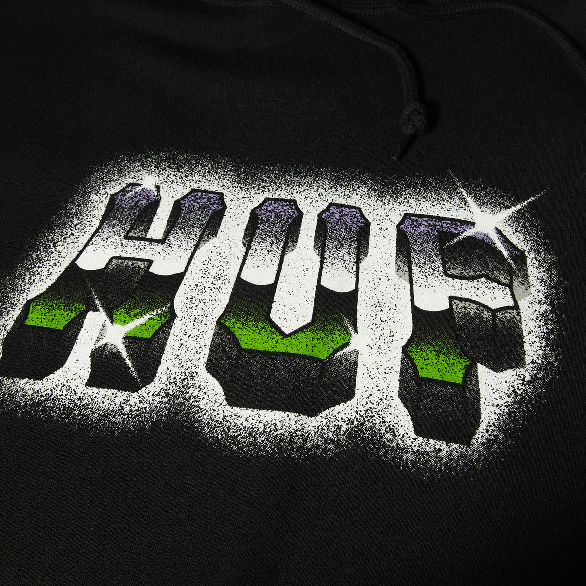 HUF Chrome Grit P/O Hoodie Black