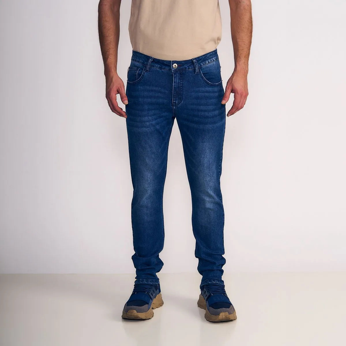 Ellus Jeans Hombre Straight Tiro Medio Light Blue