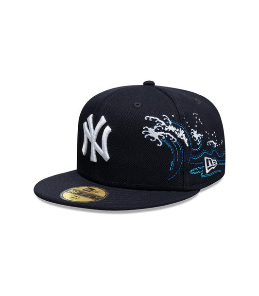 New Era Gorra 59Fifty New York Yankees Tonal Wave Azul