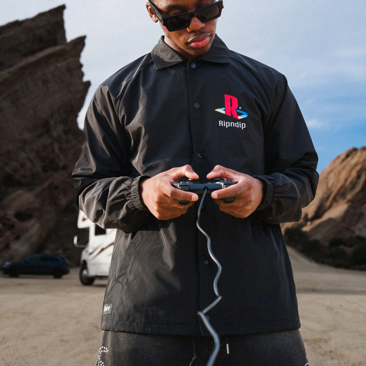 Rip N Dip Chaqueta Nermii Coaches Jacket Black