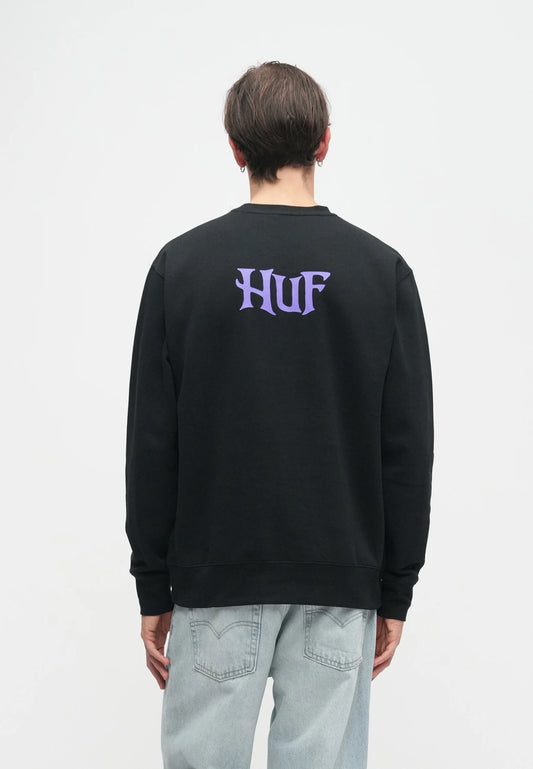 HUF Jack Skellington Crewneck Sweatshirt Black