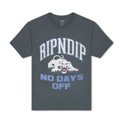 Rip N Dip Polera  White Panther Tee Charcoal