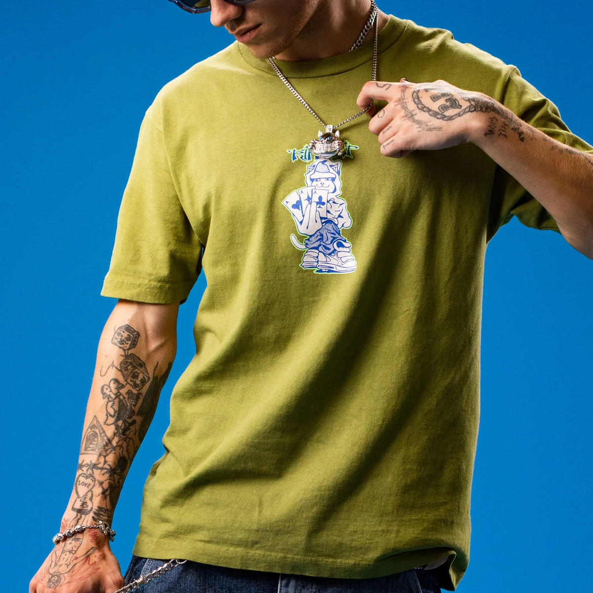 Rip N Dip Polera Ace Tee Light Forest