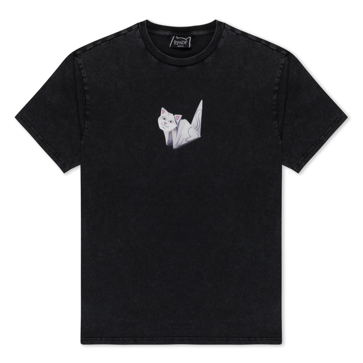 Rip N Dip Origami Tee Black Vintage Wash