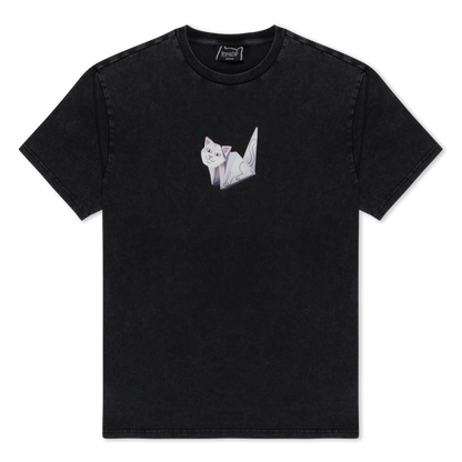 Rip N Dip Origami Tee Black Vintage Wash
