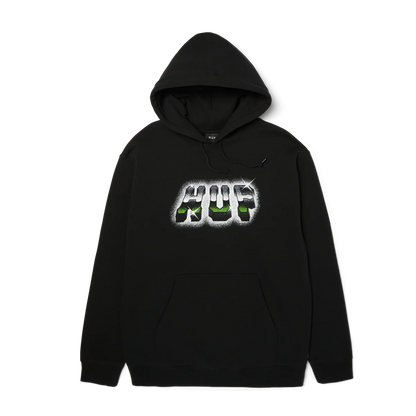 HUF Chrome Grit P/O Hoodie Black
