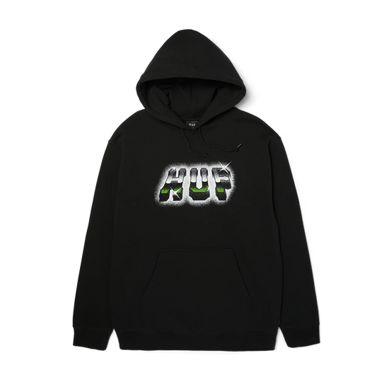 HUF Chrome Grit P/O Hoodie Black