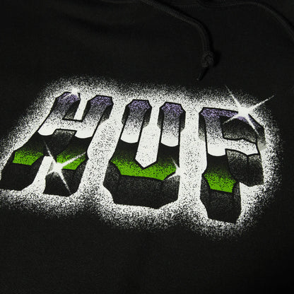 HUF Chrome Grit P/O Hoodie Black