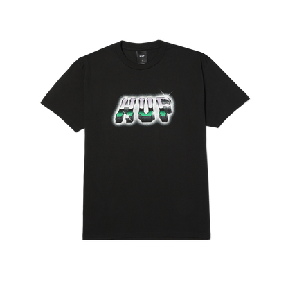 HUF Chrome Grit S/S Tee Black
