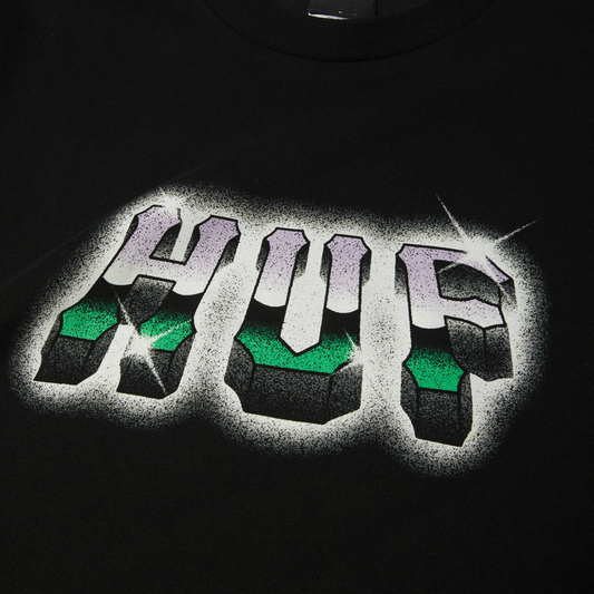 HUF Chrome Grit S/S Tee Black