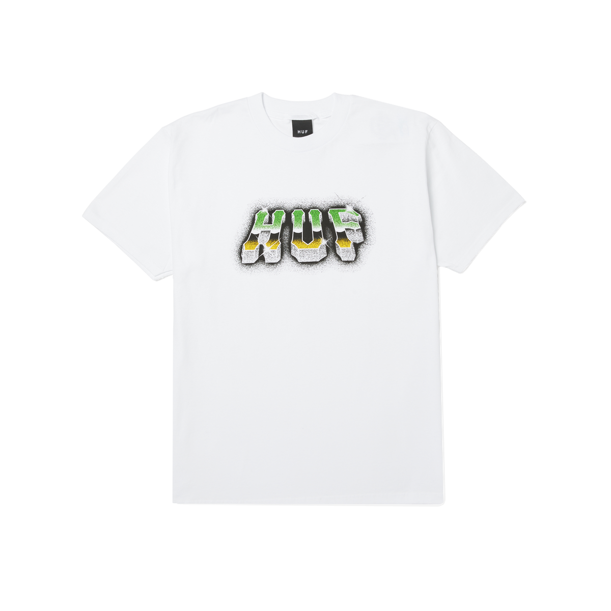 HUF Chrome Grit S/S Tee White