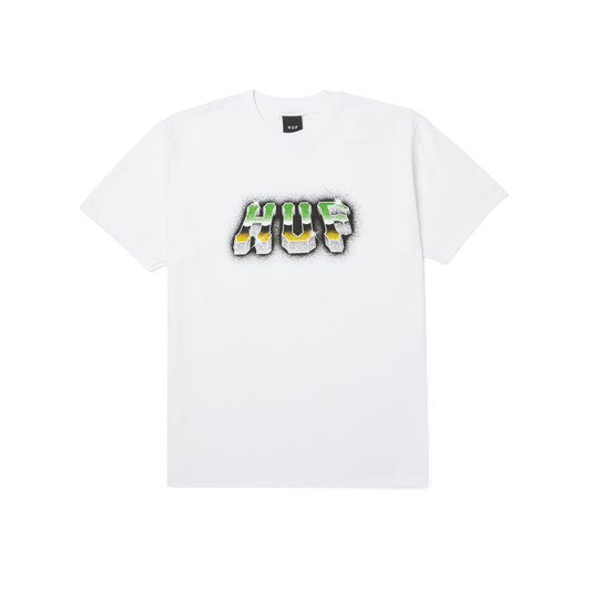 HUF Chrome Grit S/S Tee White