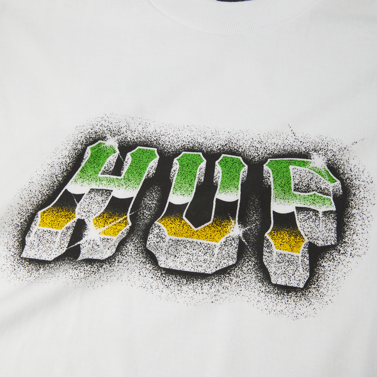 HUF Chrome Grit S/S Tee White