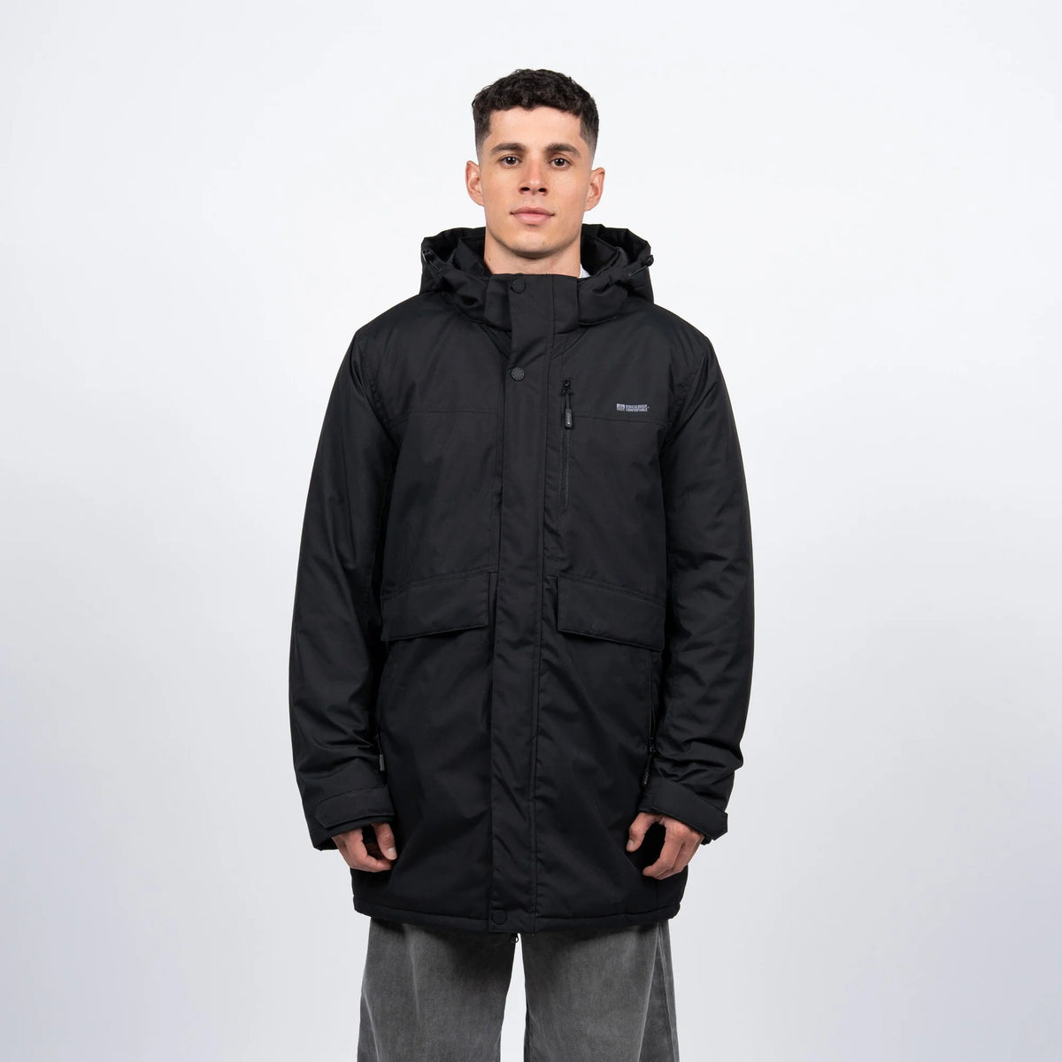 Reef Parka Men Full Zipper Black