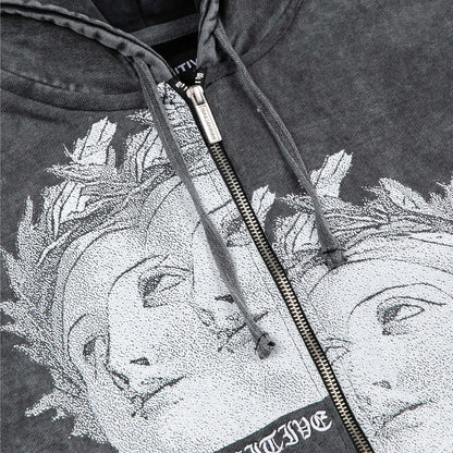Polerón Primitive Century Boxy Zip Hood