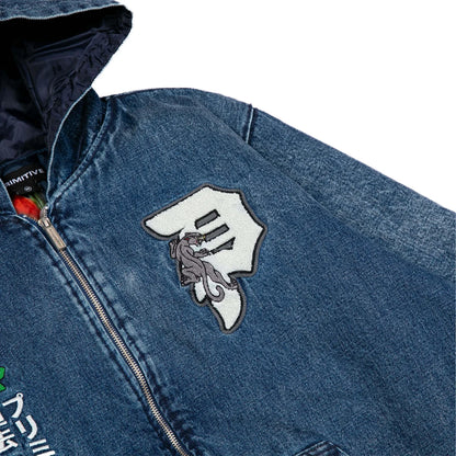 Polerón Primitive Outsider Denim Zip Hood