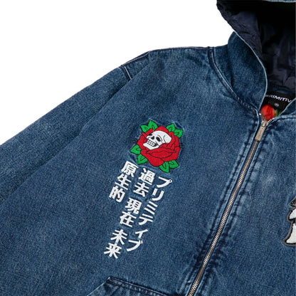 Polerón Primitive Outsider Denim Zip Hood