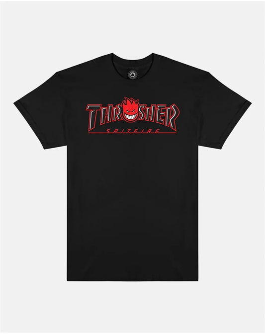 Thrasher X Spitfire Polera Big Head Outline Black