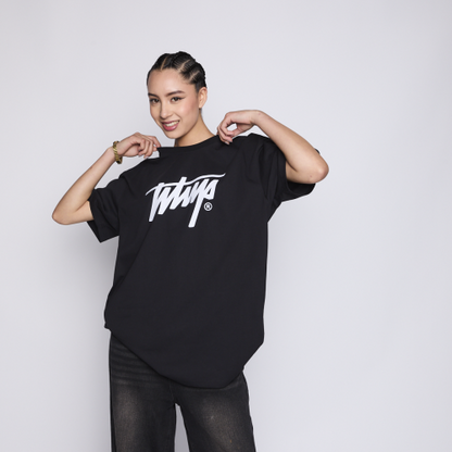 Whatup Polera Icon Logo Black/White