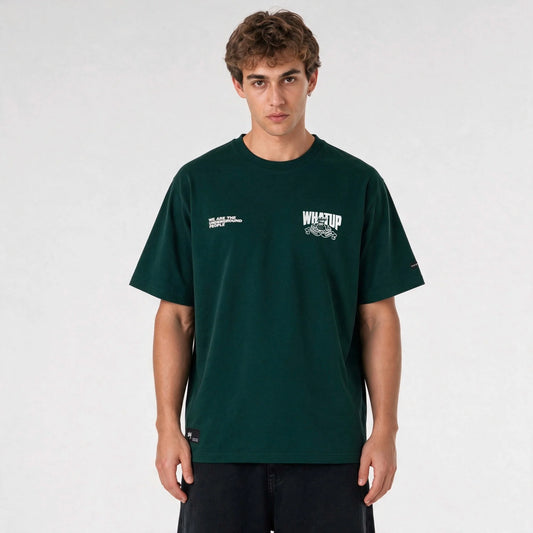 WhatUp Polera Men Oversize Dreamers Green