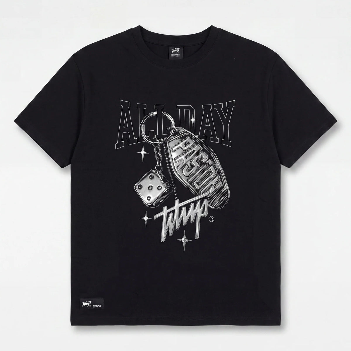 WhatUp Men Oversize Passion Keychain Black