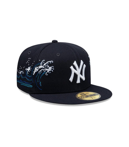 New Era Gorra 59Fifty New York Yankees Tonal Wave Azul