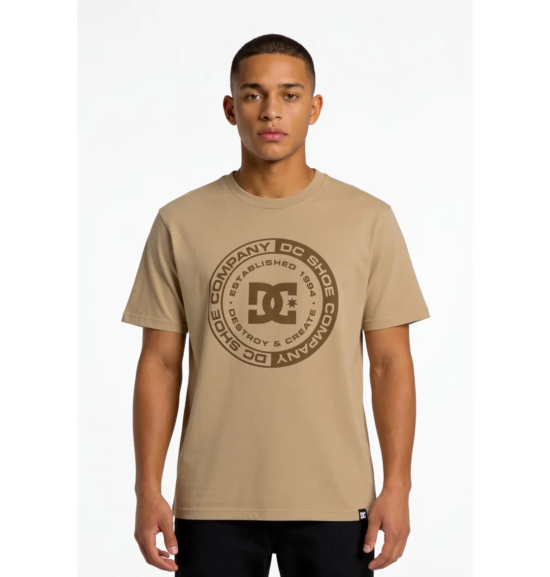DC Polera Corpo FB Hombre Algodón Reciclado Café