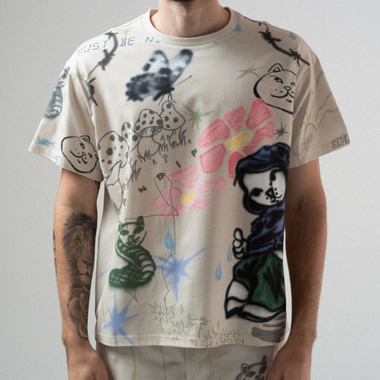 Rip N Dip Polera Goosebumps (Bone) Polera