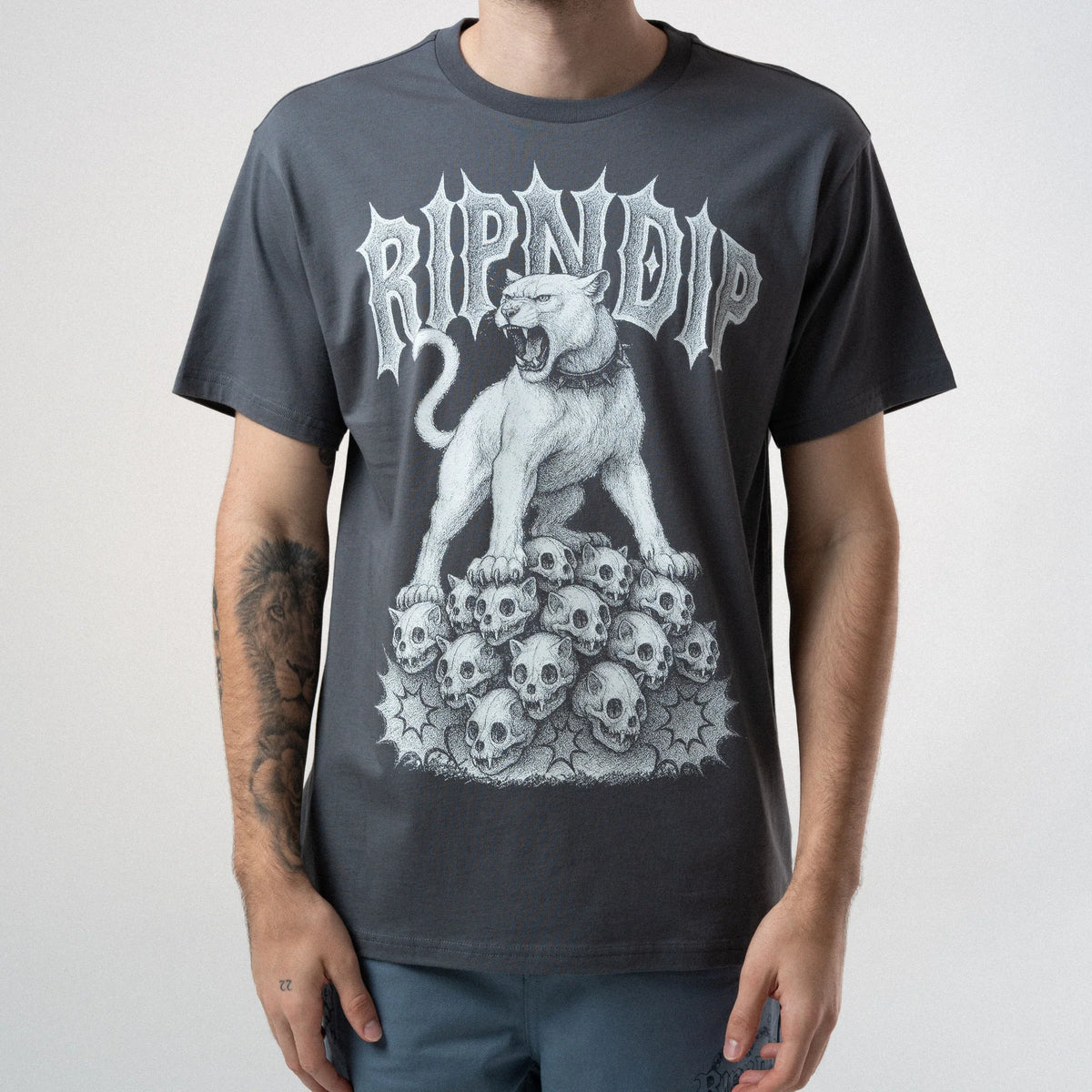 RIPNDIP Polera Wasteland - Carbón Vegetal
